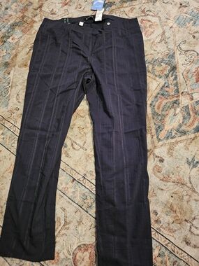 Robell Dark Blue Pinstripe Dress Pants With Tags